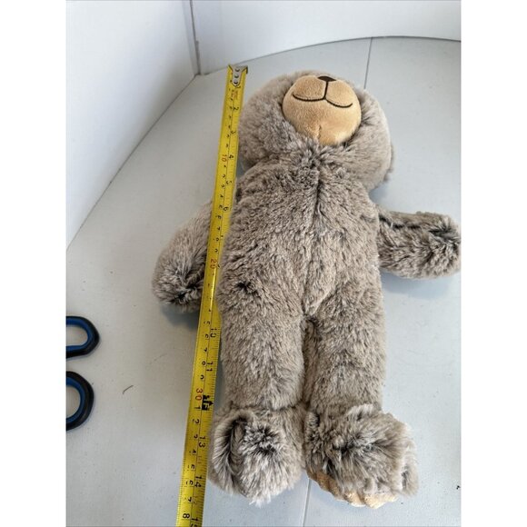 Spark Create Imagine Plush Teddy Bear Gray Frosted 2019 Ribbed Feet 14"W Tags - Picture 14 of 14